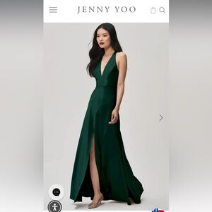 Jenny Yoo Corinne Dress in Emerald